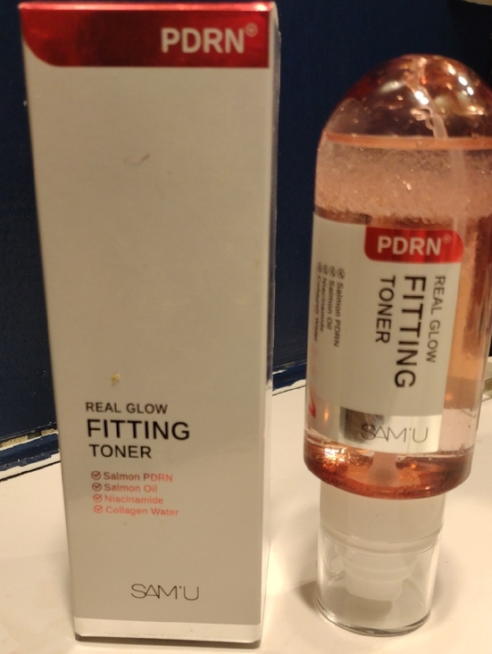 SAM'U Other - PDRN Real Glow Fitting Toner — Salmon Pink Hydrating Toner
